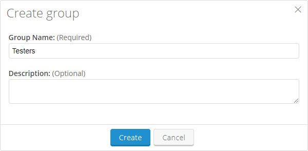 Create new group